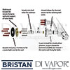 Bristan Quadrato Exposed Fixed Head Bar Shower Diverter Kit Part